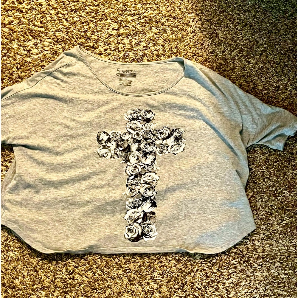 Rose Cross Crop Top